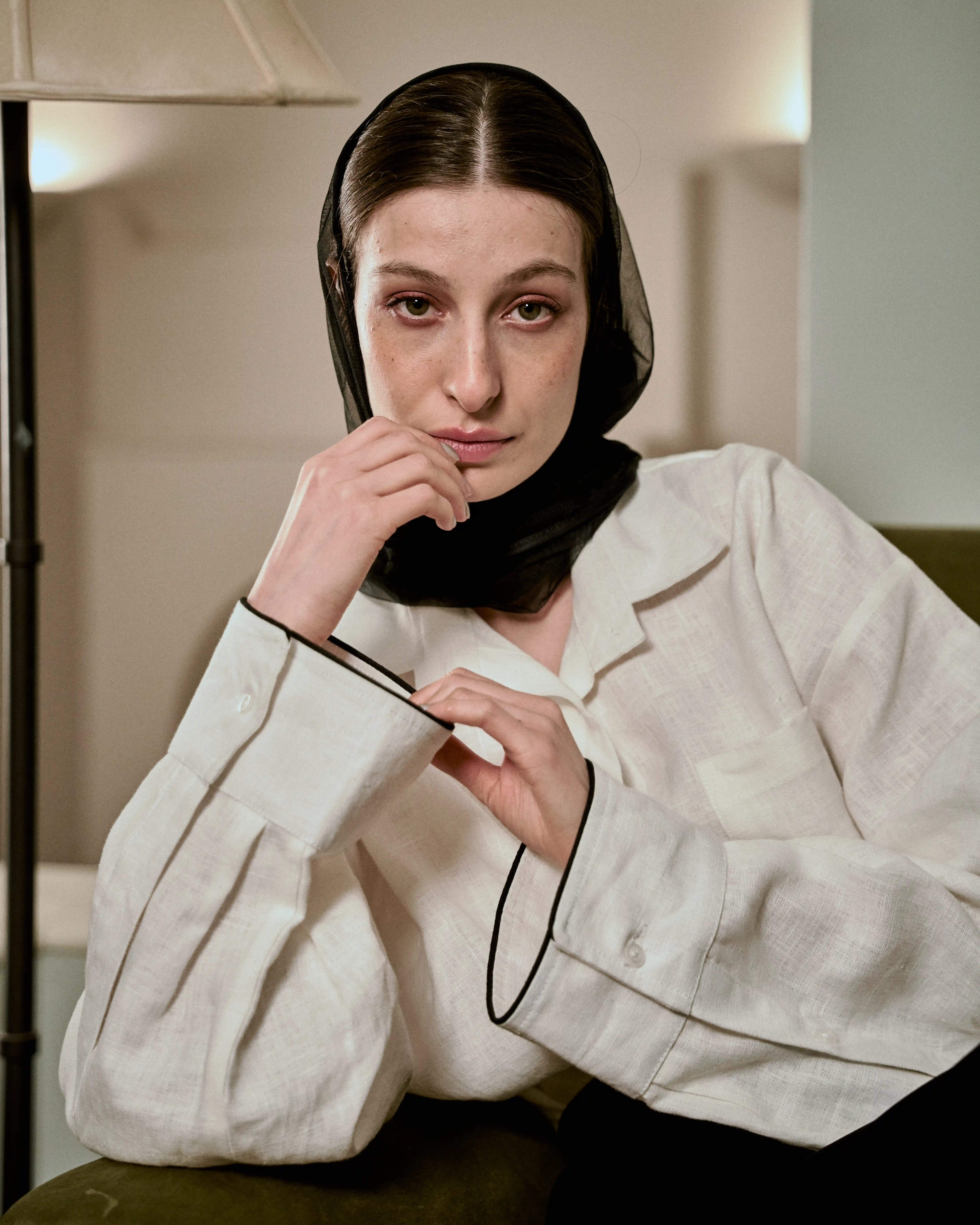 مغزي دوزي VIP شوميز لينن